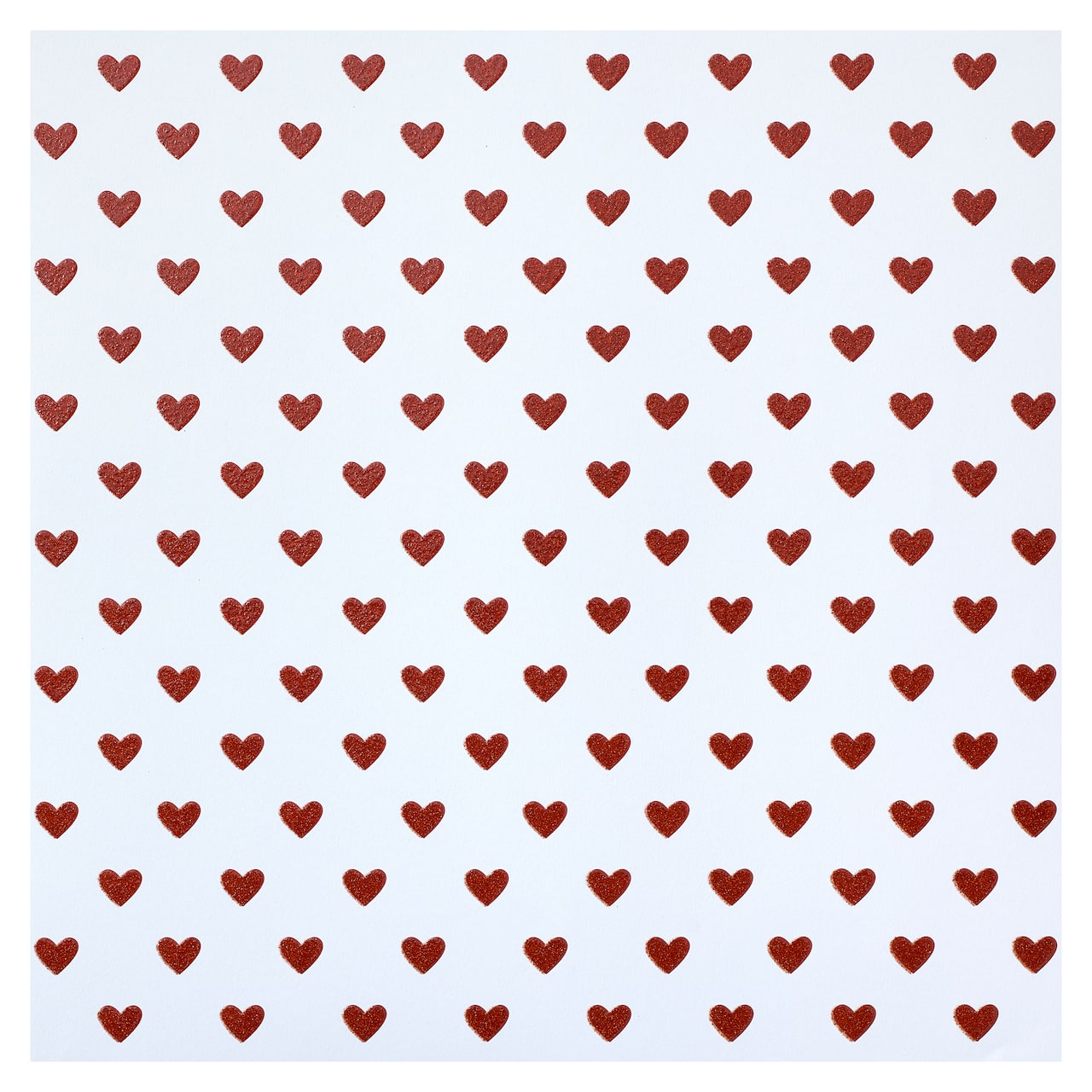 24 Pack: Glitter Heart Cardstock Paper by Recollections™, 12" x 12"